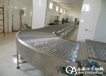 轉(zhuǎn)彎金屬網(wǎng)帶輸送機(jī) 轉(zhuǎn)彎金屬網(wǎng)帶輸送機(jī)