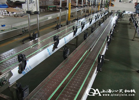 雙排不銹鋼鏈板輸送機 雙排不銹鋼鏈板輸送機