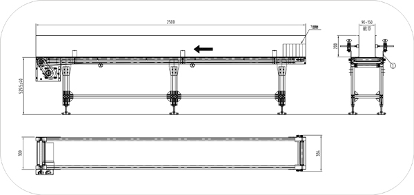 伸縮皮帶輸送機(jī)示意圖 伸縮皮帶輸送機(jī)示意圖