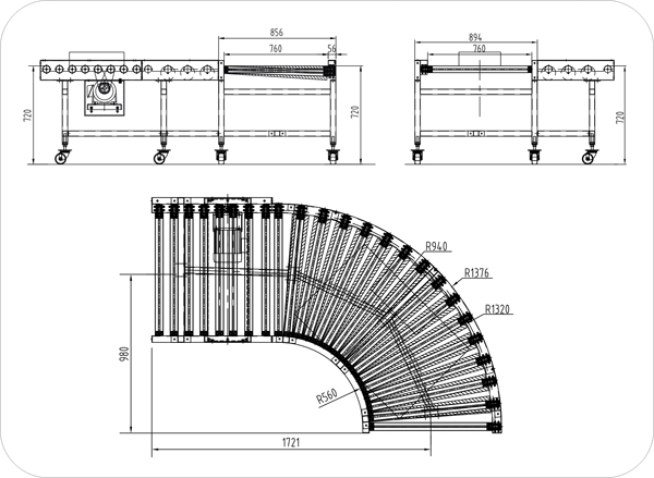 90度轉(zhuǎn)彎滾筒輸送機 90度轉(zhuǎn)彎滾筒輸送機